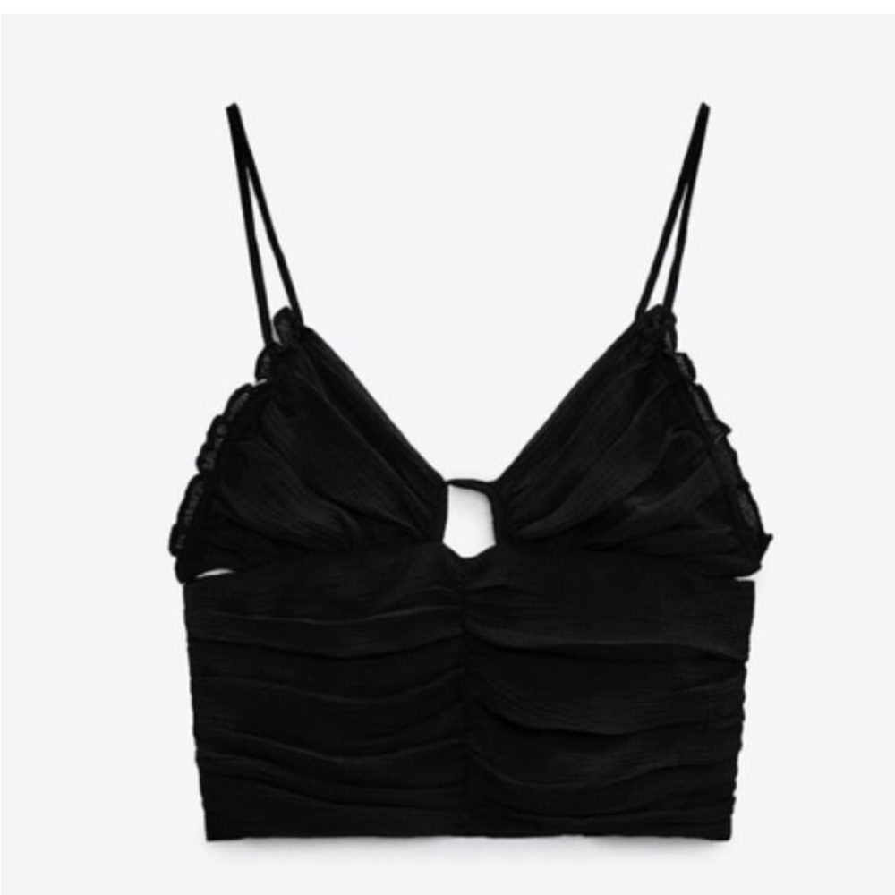 Zara | CUT OUT DRAPED TOP